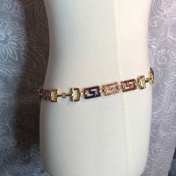 Unbranded Brown & Gold Chain Belt RTM - Picture 3 of 5